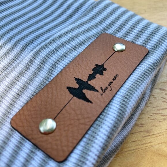 I Love You More Soundwave Newborn Baby Beanie - Gray - Not Custom - Picture 3 of 9